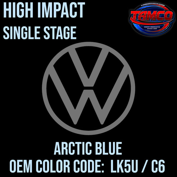 Tamco Paint Volkswagen Arctic Blue Code LK5U / C6 OEM High Impact Single Stage