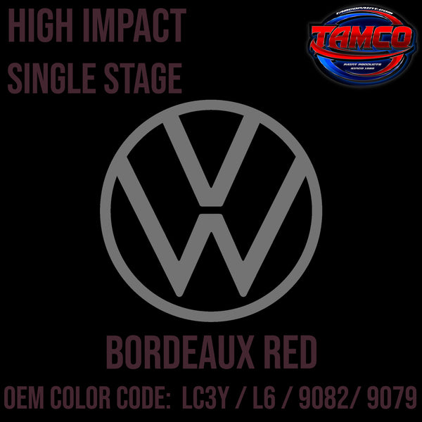 Tamco Paint Volkswagen Bordeaux Red Code LC3Y / L6 / 9082/ 9079 OEM High Impact Single Stage