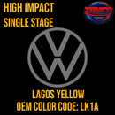 Tamco Paint Volkswagen Lagos Yellow Code LK1A / B7 OEM High Impact Single Stage