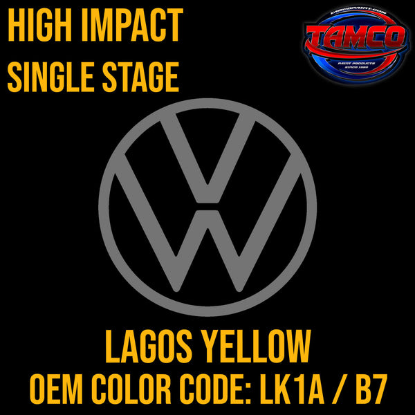 Tamco Paint Volkswagen Lagos Yellow Code LK1A / B7 OEM High Impact Single Stage