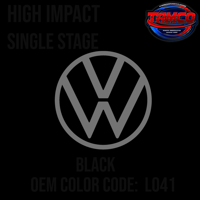Tamco Paint Volkswagen Black Code L041 OEM High Impact Single Series
