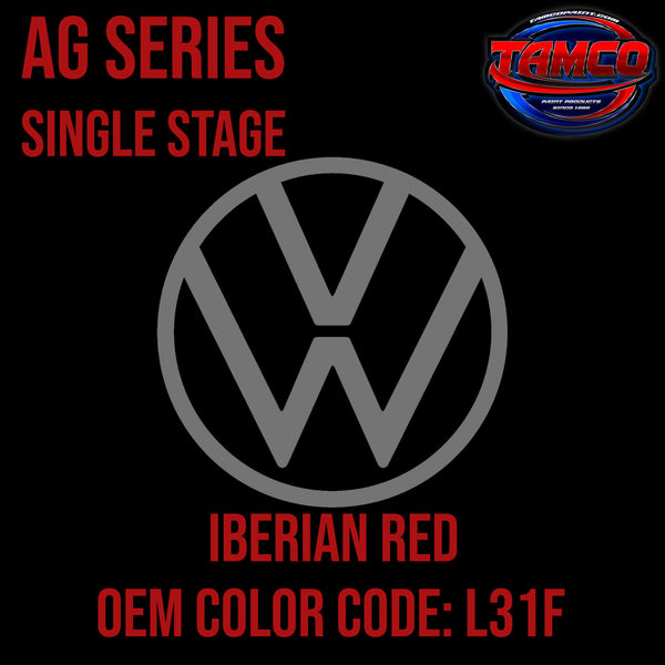 Tamco Paint Volkswagen Iberian Red Code L31F OEM AG Series Single Stage