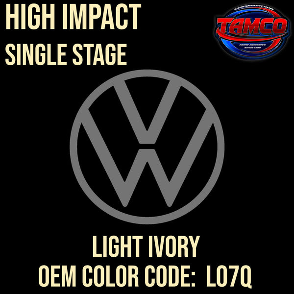 Tamco Paint Volkswagen Ivory Code LO7Q OEM High Impact Series Single Stage
