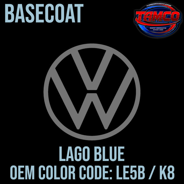 Tamco Paint Volkswagen Lago Blue Code LE5B / K8 OEM Basecoat
