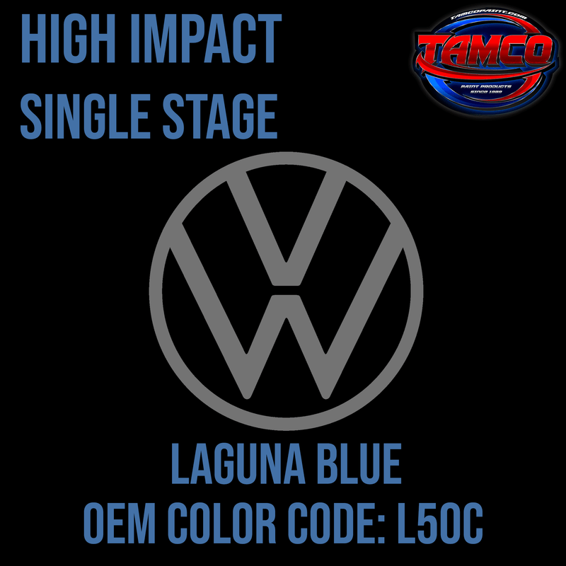 Tamco Paint Volkswagen Laguna Blue Code L50C OEM High Impact Series Single Stage