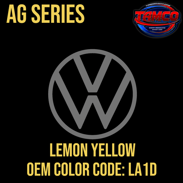 Tamco Paint Volkswagen Lemon Yellow Code LA1D OEM AG Series