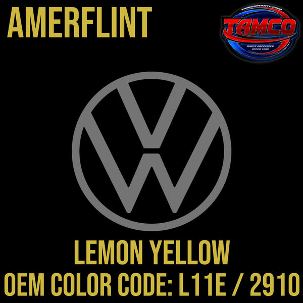 Tamco Paint Volkswagen Lemon Yellow Code L11E / 2910 OEM  Amerflint
