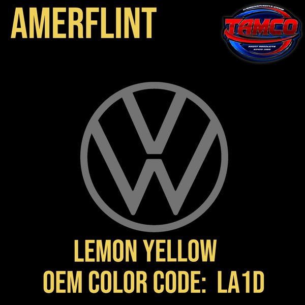 Tamco Paint Volkswagen Lemon Yellow Code LA1D OEM Amerflint II Series Single Stage