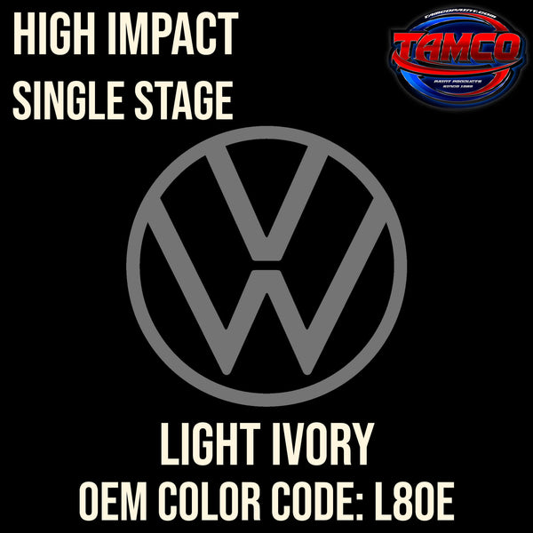 Tamco Paint Volkswagen Light Ivory Code L80E OEM High Impact Single Stage