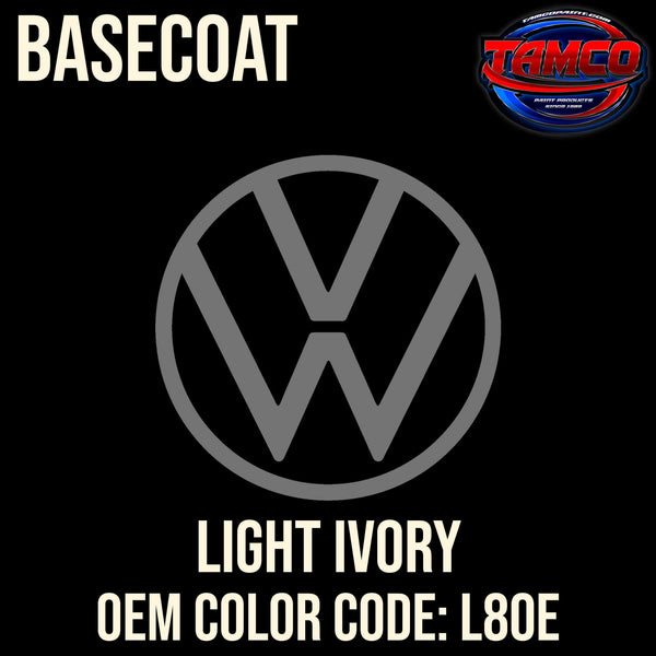 Tamco Paint Volkswagen Light Ivory Code L80E Basecoat