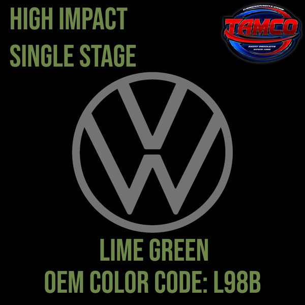 Tamco Paint Volkswagen Lime Green  Code L98B OEM High Impact Single Stage