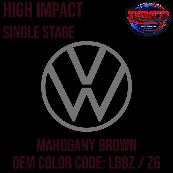Tamco Paint Volkswagen Mahogany Brown Code LB8Z OEM High Impact Single Stage