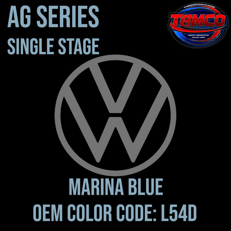 Tamco Paint Volkswagen Marina Blue Code L54D OEM AG Series Single Stage