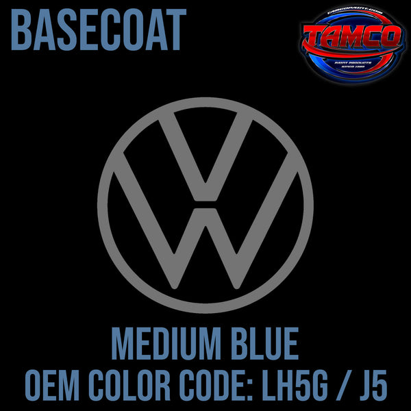 Tamco Paint Volkswagen Medium Blue Code LH5G / J5 OEM Basecoat