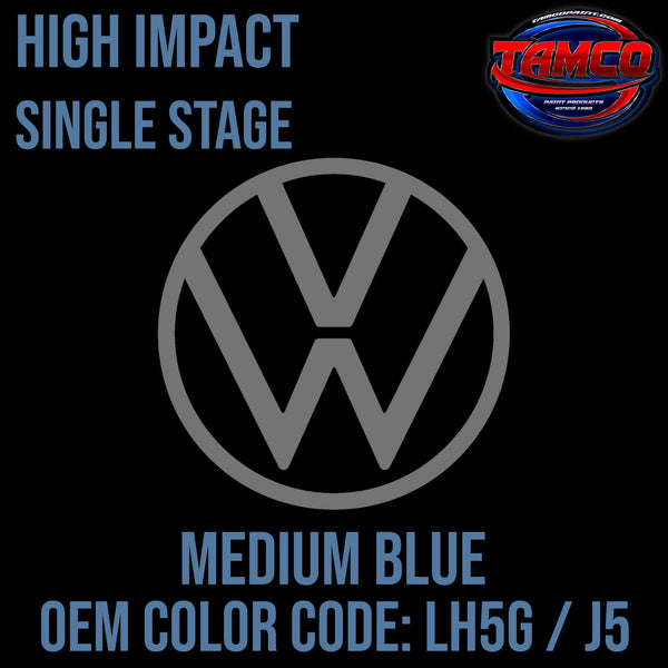 Tamco Paint Volkswagen Medium Blue Code LH5G / J5 OEM High Impact Single Stage