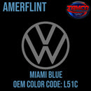 Tamco Paint Volkswagen Miami Blue Code L51C OEM Amerflint II Series Single Stage