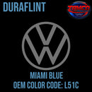 Tamco Paint Volkswagen Miami Blue Code L51C OEM DuraFlint Series Single Stage