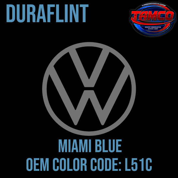 Tamco Paint Volkswagen Miami Blue Code L51C OEM DuraFlint Series Single Stage