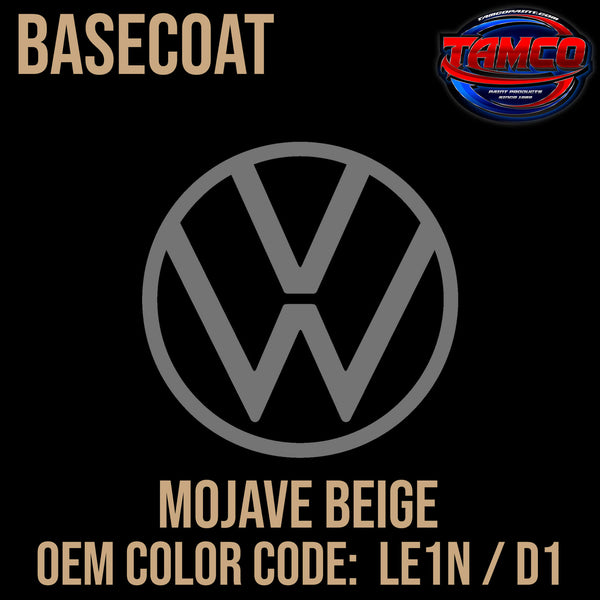 Tamco Paint Volkswagen Mojave Beige Code LE1N / D1 OEM Basecoat