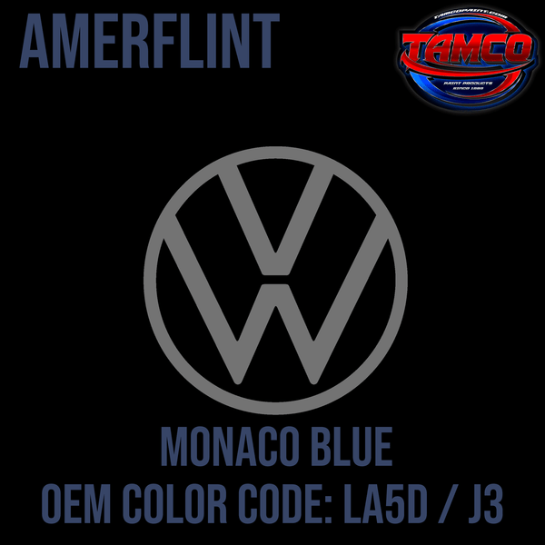 Tamco Paint Volkswagen Monaco Blue  Code LA5D OEM  Amerflint II Series Single Stage