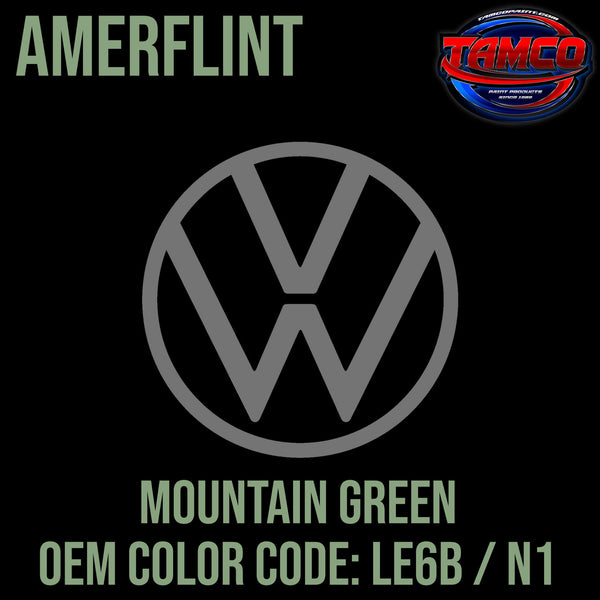 Tamco Paint Volkswagen Mountain Green Code LE6B / N1 OEM Amerflint II Series Single Stage