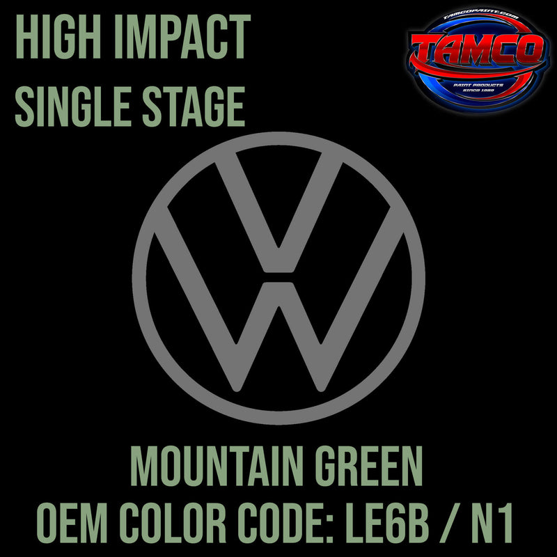Tamco Paint Volkswagen Mountain Green Code LE6B / N1 OEM High Impact Single Stage