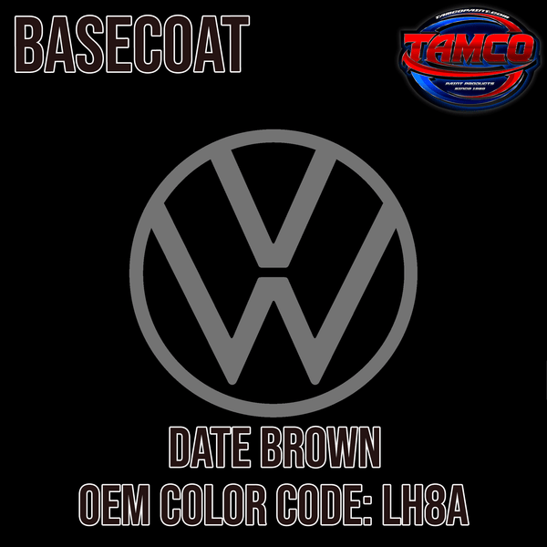 Tamco Paint Volkswagen Date Brown Code LH8A OEM Basecoat