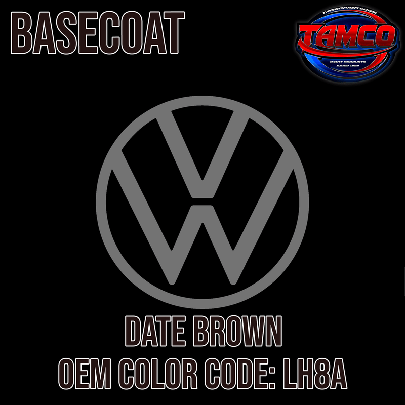 Tamco Paint Volkswagen Date Brown Code LH8A OEM Basecoat