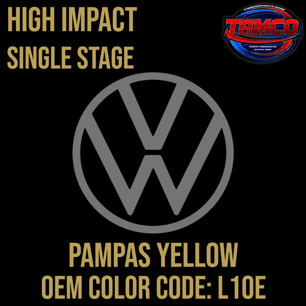 Tamco Paint Volkswagen Pampas Yellow Code L10E OEM High Impact Single Stage
