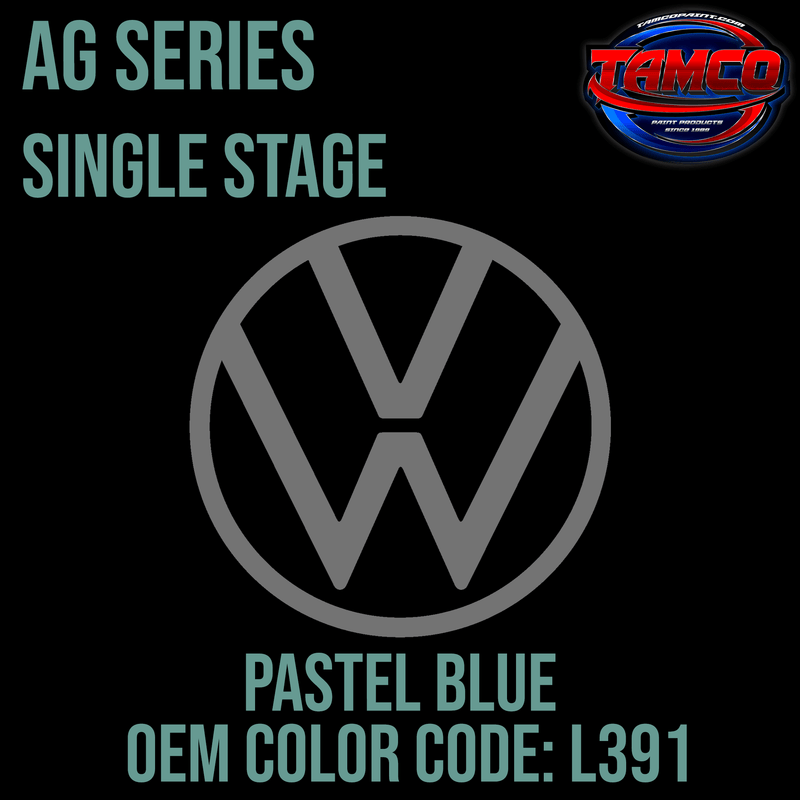 Volkswagen Pastel Blue | L391 | OEM AG Series Single Stage