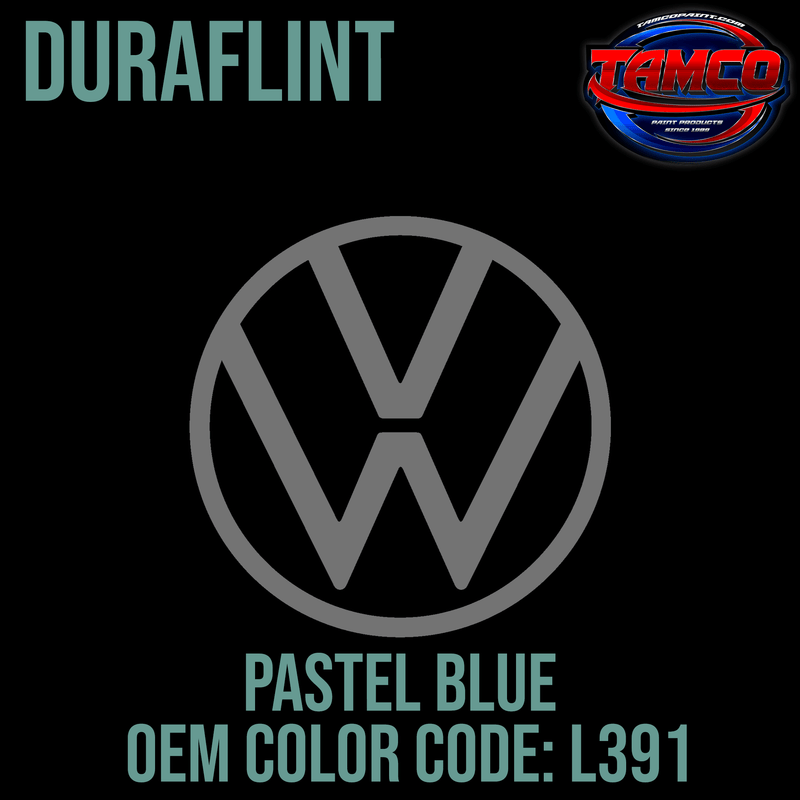 Volkswagen Pastel Blue | L391 | OEM DuraFlint Series Single Stage