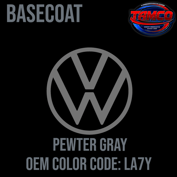 Tamco Paint Volkswagen Pewter Gray Code LA7Y OEM Basecoat