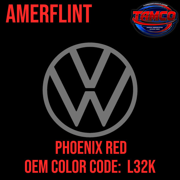 Tamco Paint  Volkswagen Phoenix Red Code  L32K OEM Amerflint II Series Single Stage