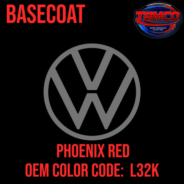 Tamco Paint Volkswagen Phoenix Red Code  L32K OEM Basecoat