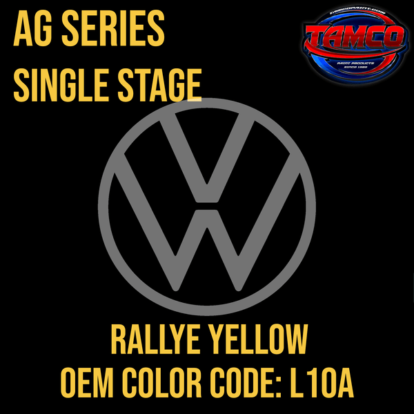 Tamco Paint Volkswagen Rallye Yellow Code  L10A OEM AG Series Single Stage