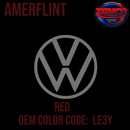 Tamco Paint Volkswagen Red  Code LE3Y OEM Amerflint II Series Single Stage