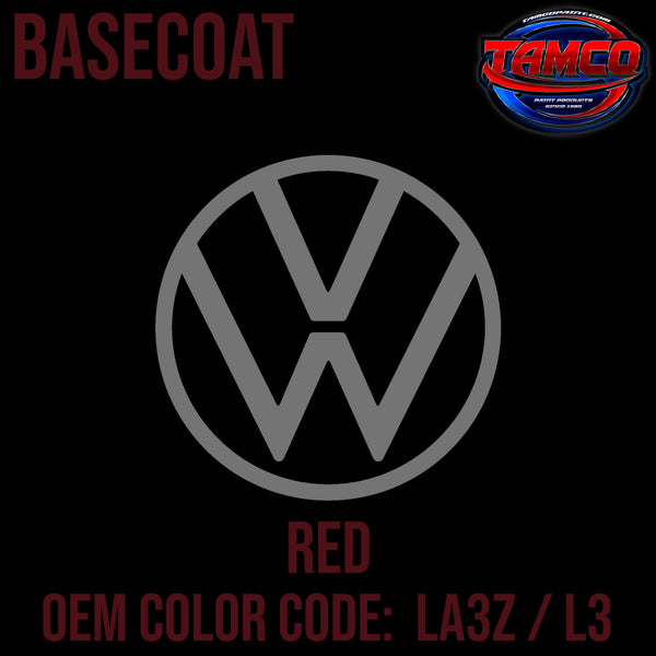 Tamco Paint Volkswagen Red Code LA3Z / L3 OEM Basecoat