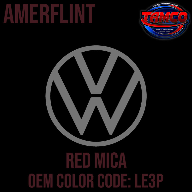Tamco Paint Volkswagen Red Mica Code LE3P OEM Amerflint II Series Single Stage