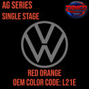 Tamco Paint Volkswagen Red Orange code L21E / 018 OEM AG Series Single Stage