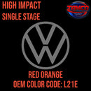 Tamco Paint Volkswagen Red Orange Code L21E / 018 OEM High Impact Single Stage