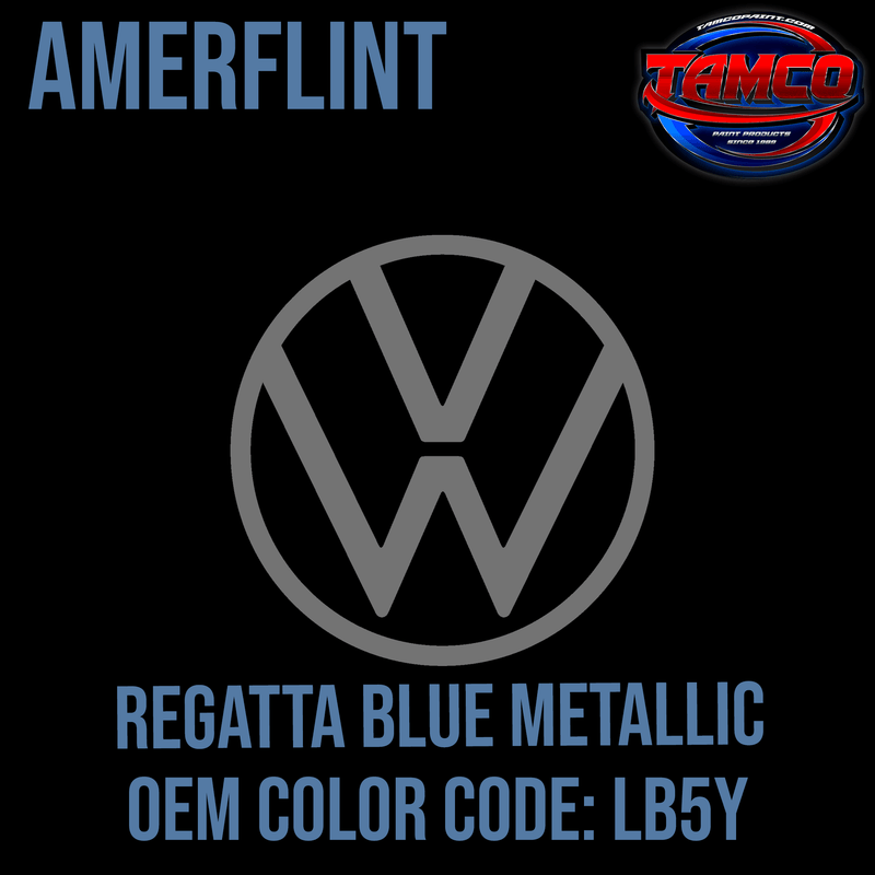Tamco Paint Volkswagen Regatta Blue Code  LB5Y OEM Amerflint II Series Single Stage