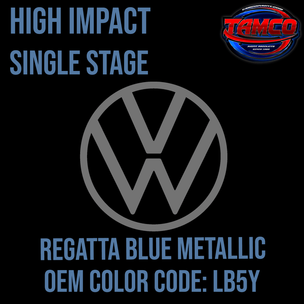 Tamco Paint Volkswagen Regatta Blue Code LB5Y OEM High Impact Series Single Stage