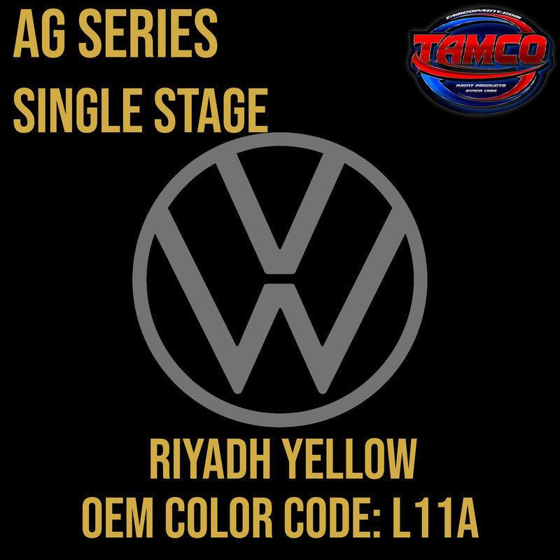 Tamco Paint Volkswagen Riyadh Yellow Code L11A OEM AG Series Single Stage