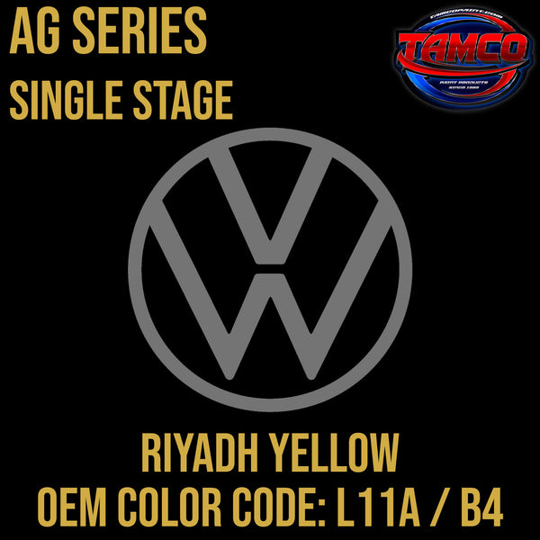 Tamco Paint Volkswagen Riyadh Yellow Code L11A / B4 OEM AG Series Single Stage
