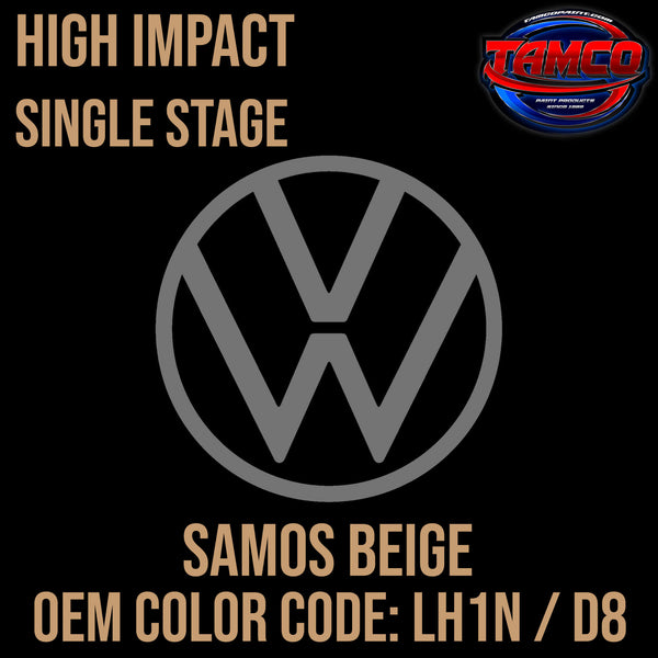 Tamco Paint Volkswagen Samos Beige Code LH1N / D8 OEM High Impact Single Stage