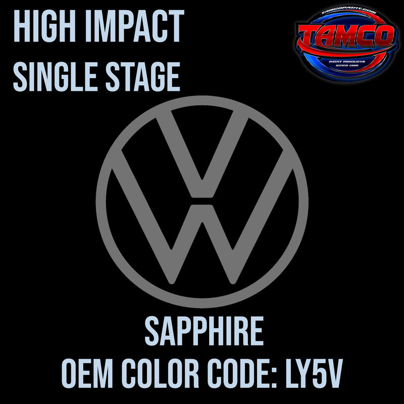 Tamco Paint Volkswagen Sapphire Code LY5V / L5 OEM High Impact Single Stage