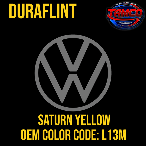 Tamco Paint Volkswagen Saturn Yellow Code L13M  OEM DuraFlint Series Single Stage
