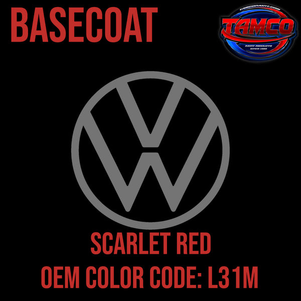 Tamco Paint Volkswagen Scarlet Red Code L31M OEM AG Basecoat