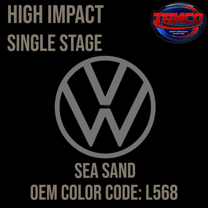 Tamco Paint Volkswagen Sea Sand Code L568 OEM High Impact Series Single Stage