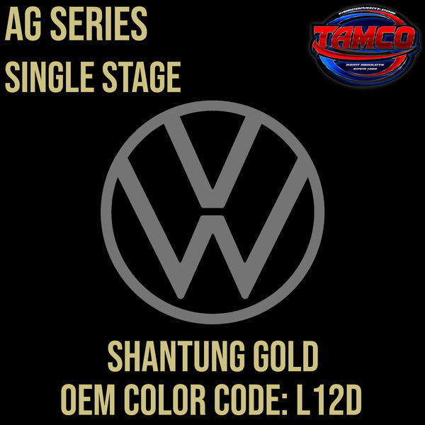 Tamco Paint Volkswagen Shantung Gold Code L12D OEM AG Series Single Stage